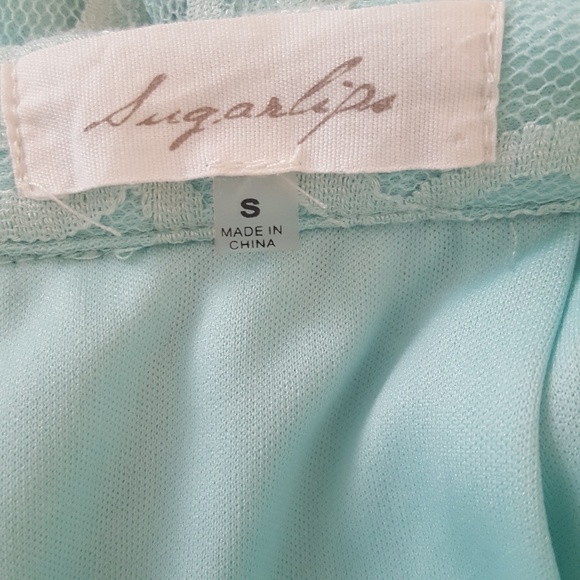 Sugarlips | Tiered Lace Mini Skirt Small - Picture 2 of 3